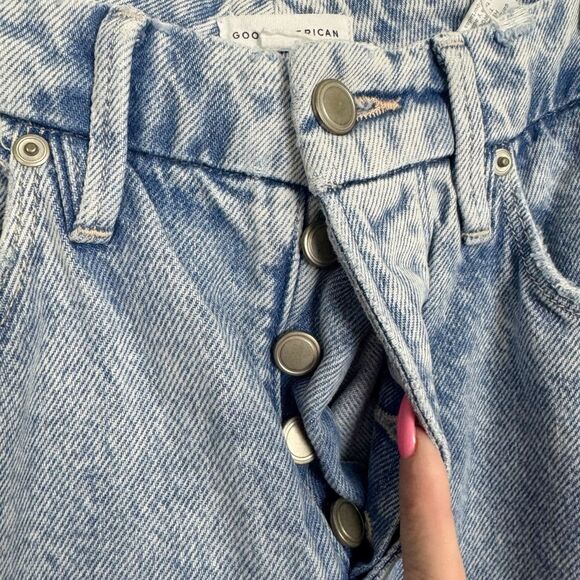 GOOD AMERICAN | Good Boy High Rise Jeans Light Wash Blue643 Women’s Size 2/26 - Picture 8 of 13